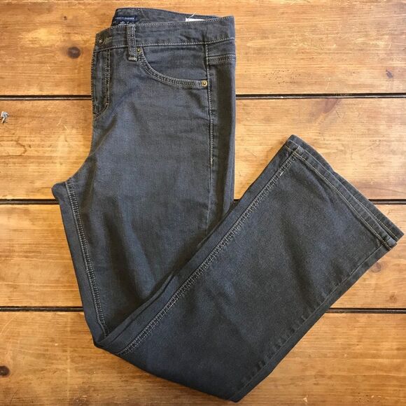 Tommy Hilfiger Gray Denim High Rise Boot Cut Jeans Size 10 American Hope Y2K - Picture 1 of 10